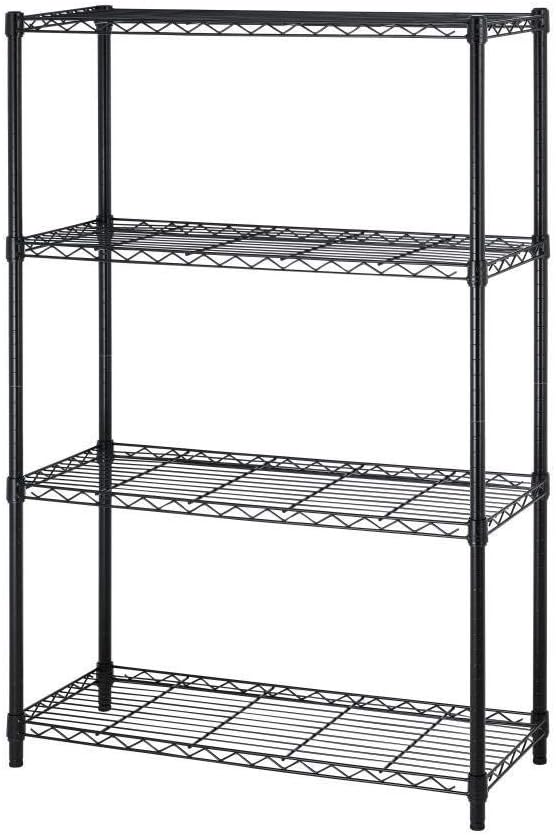 4 Tier Shelving Unit NSF Wire Shelf Metal Large Storage Shelves Heavy Duty by BestOffice