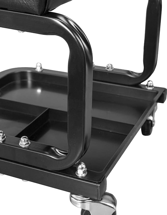 Torin ATR6300B-1 Rolling Creeper Garage/Shop Seat: Padded Mechanic Stool - Image 8