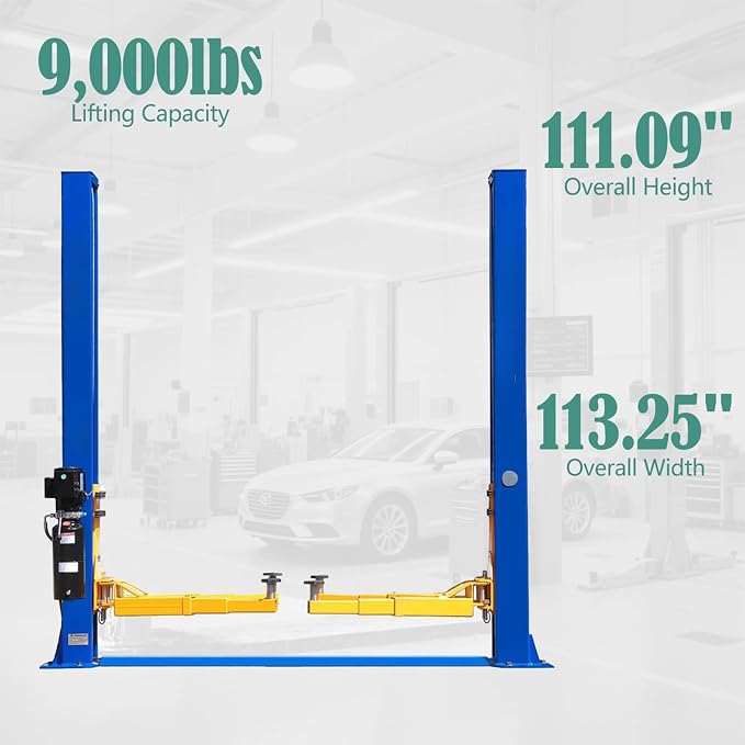 Car Lift Single/2 Post Auto Lifts, 6200/9000/10000LBS Capacity, 240V Hydraulic - Image 4