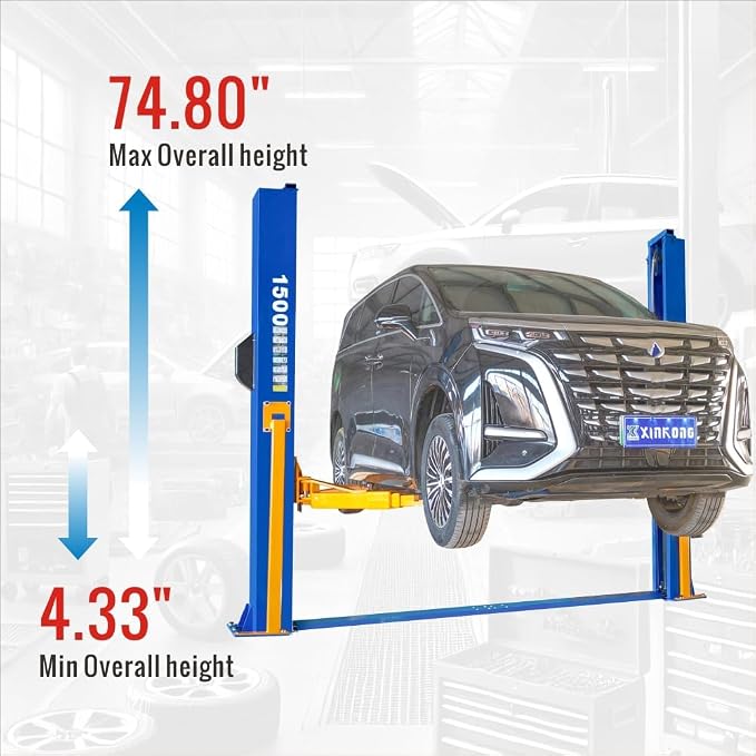 XK-1500 Auto Lift Car Lift Capacity 15000 Lbs Two Post Truck Hoist - Image 5