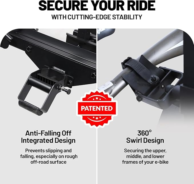 200 lbs E-Bike Rack Hitch Mount Platform Style - Image 3
