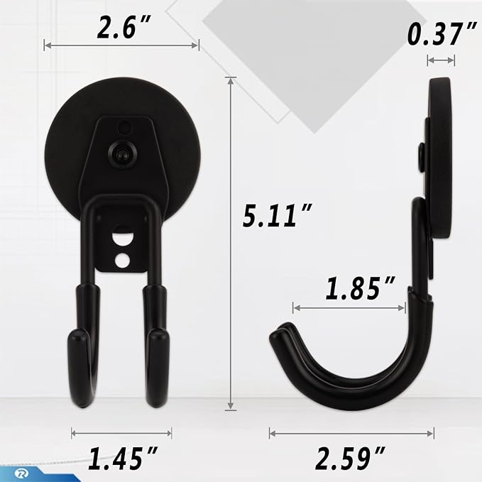 2 Pcs Magnetic Hook Heavy Duty, Strong Magnet Hooks - Image 6