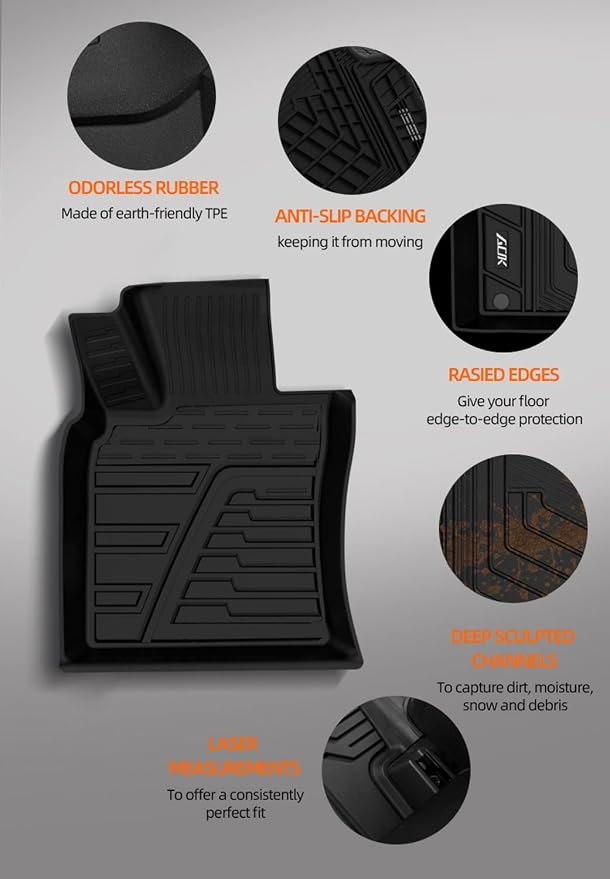 Floor Mats for Tesla Model Y（2021-2025） Custom Fit All Weather Cargo Liner - Image 8