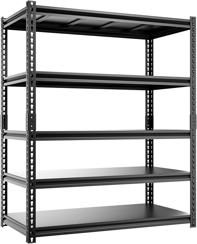 5-Tier 40" W X 20" D X 72" H Storage Shelves 2800LBS Metal Garage Shelving by cynnda