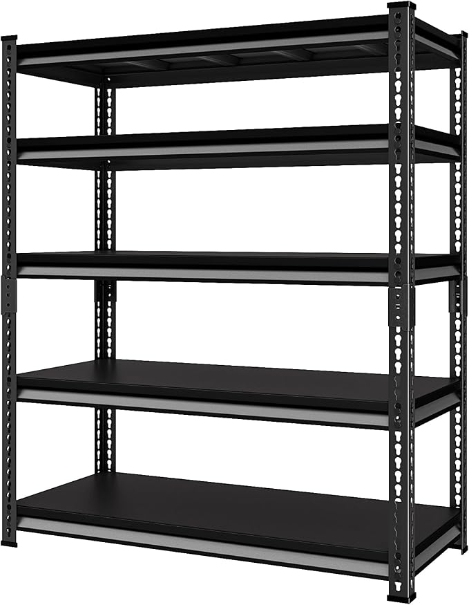 48" W Garage Shelving Heavy Duty，3000LBS Loads Adjustable Garage Storage Shelves by Rufokisa