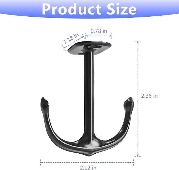 Anchor Two Prong Ceiling Hook for Closet Top Bathroom Kitchen Cabinet Garage - Image 2