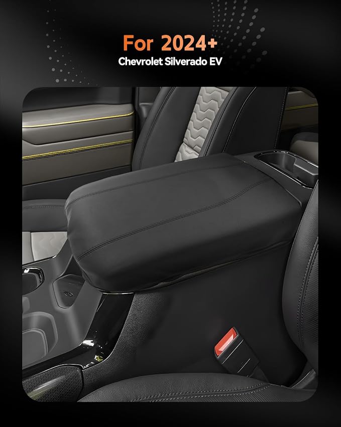 CDEFG for Chevrolet Silverado EV 2024 2025 Center Console Cover Armrest Box - Image 2