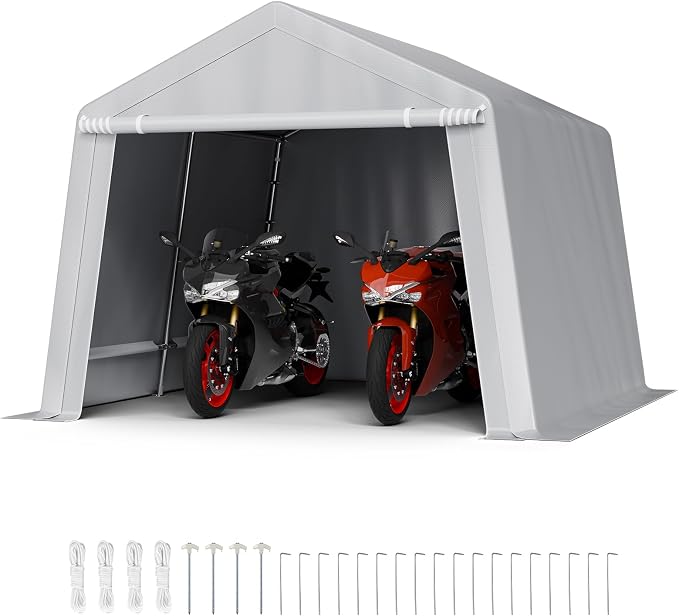 VEVOR Outdoor Storage Shed, 10 x 10 ft Portable Storage Tent by VEVOR
