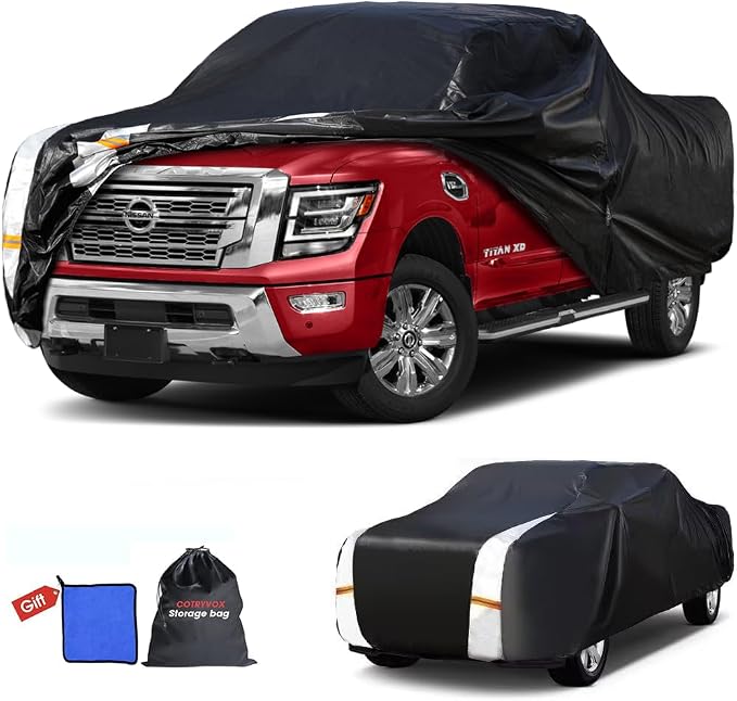 Nissan Titan XD Truck Cover Custom Fit 2016-2026 Crew Cab Short Bed by FocusonQualityServiceHear