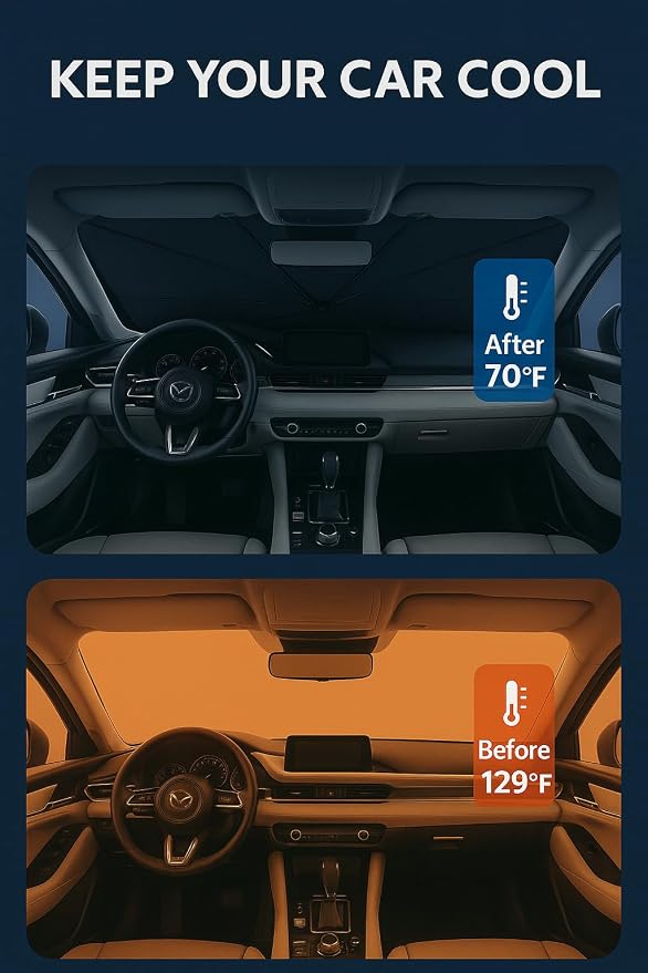 Proadsy Windshield Sun Shade Umbrella - Image 3