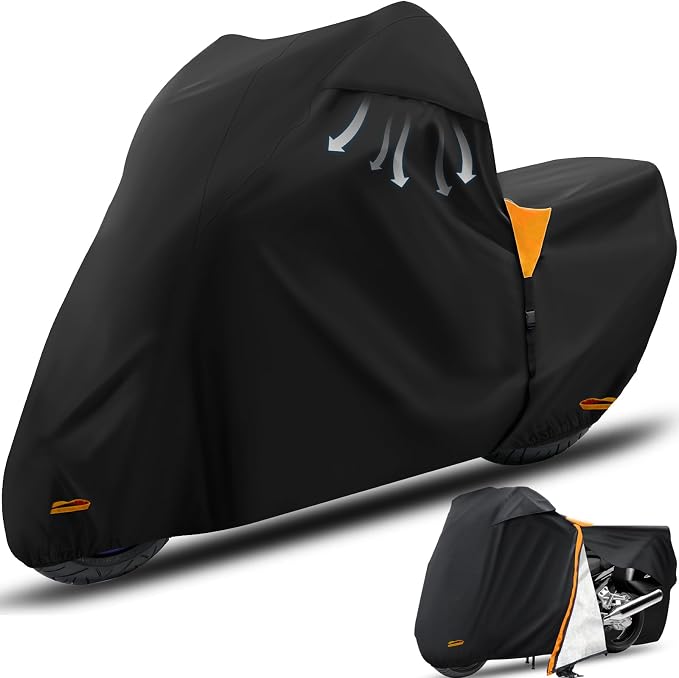 Motorcycle Cover, Waterproof Zipper Outdoor Cover - Image 7