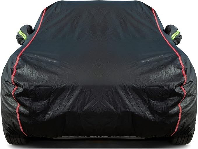 Breathable New Material, Waterproof Car Cover, Locks and Zipper Doors, by QUYDDC