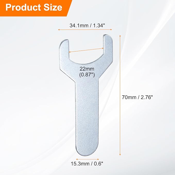 HARFINGTON 10pcs Small Wrench 22x70x1.5mm Metric U-Shaped Single Open Ended - Image 2