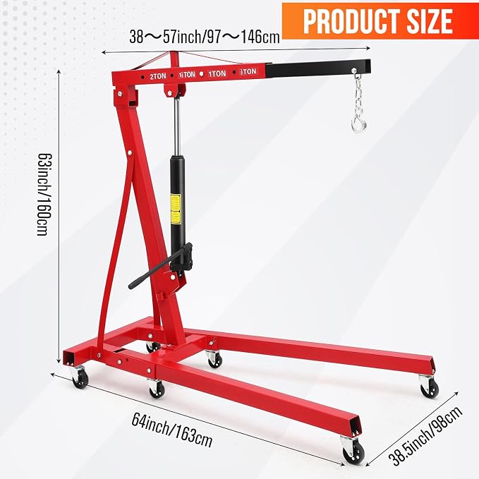 2 Ton Hydraulic Engine Hoist - Image 2