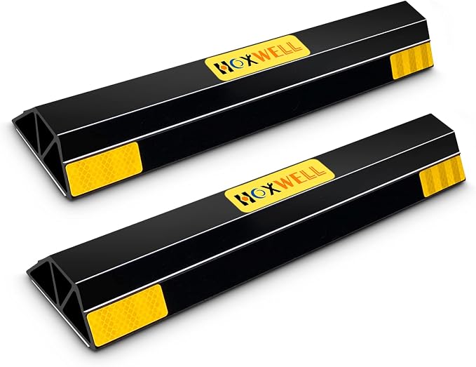 (New Updated 18" 2 Packs Heavy Duty Parking Stopper by HOXWELL