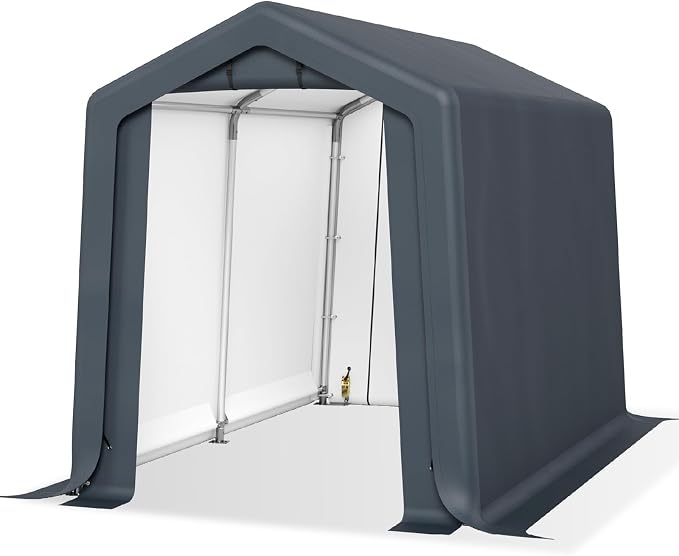 Sophia & William Outdoor Storage Shed Carport 6x10 ft Heavy Duty, Portable by SophiaWilliam