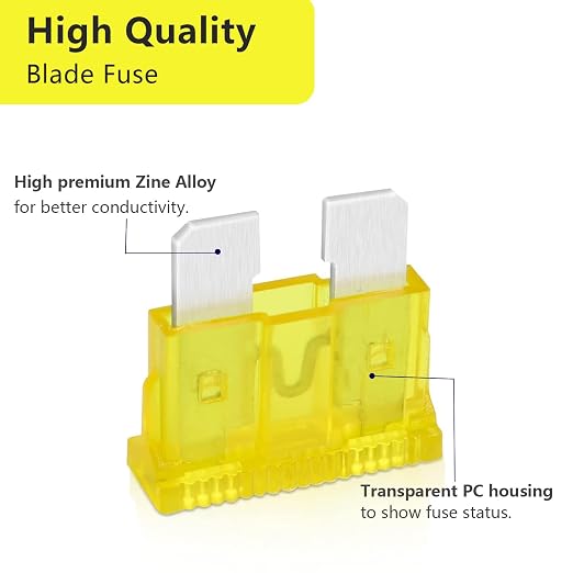 20 Amp Standard Fuse, 20A Car Blade Fuses - Image 3