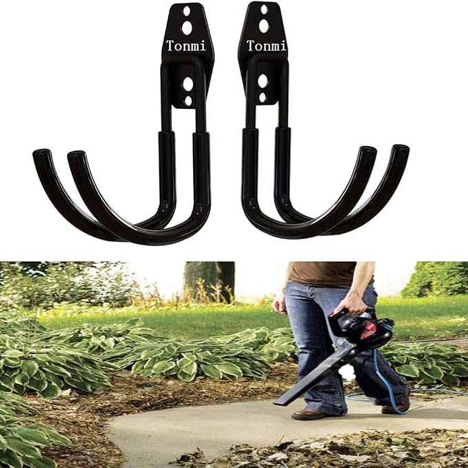 2Pcs Leaf Blower Hanger for Garage, Chainsaw Holder Wall Mount, Power Hedge - Image 4