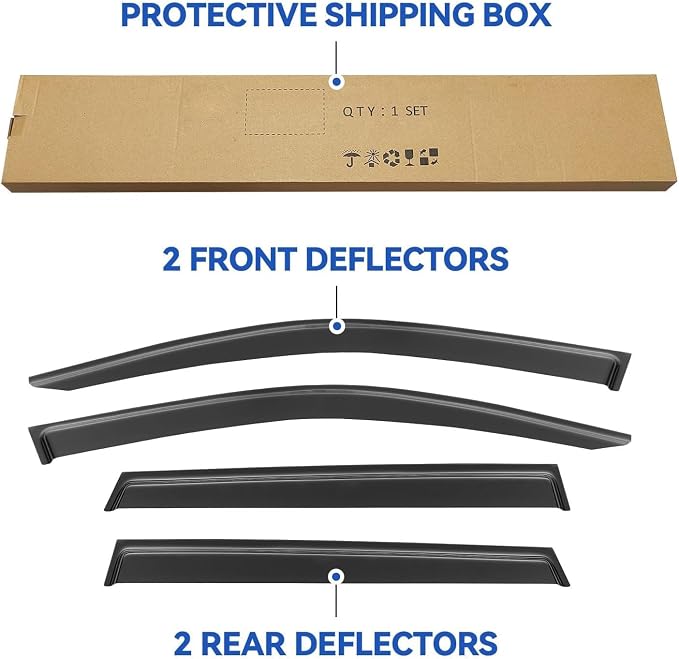 Window Visors Rain Guards for 2022 2023 2024 2025 Toyota Corolla Cross - Image 5