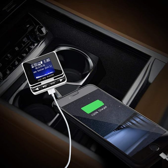 Bluetooth FM Transmitter for Car, Wireless Car Radio Adapter - Image 7