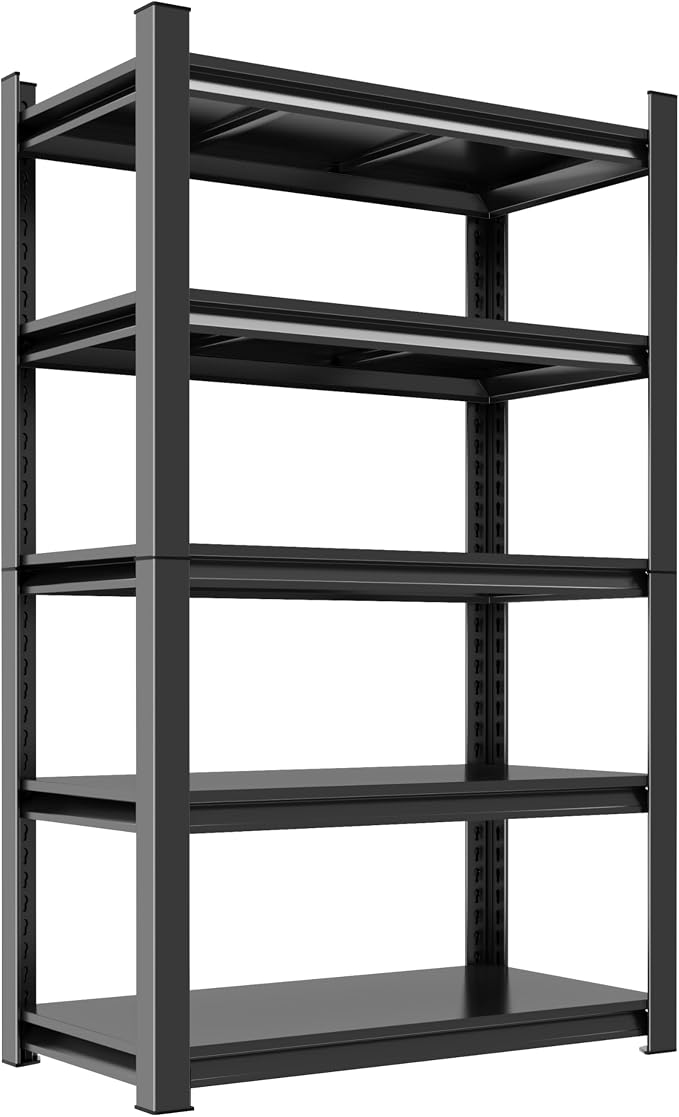 Metal Garage Shelving Unit, Heavy Duty 5-Tier Adjustable Storage Rack, Steel by Notmise
