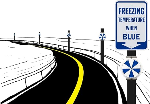 SmartSign Freezing Temperature When Blue Sign - Image 2