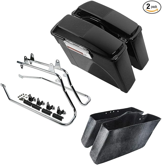 XFMT Hard Saddlebags Speaker Lid + Chrome Conversion Brackets by XFMT