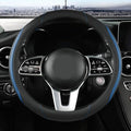 Car Steering Wheel Cover, Leather Steering Wheel Cover Blue Universal 14.5-15 by Szttswamp
