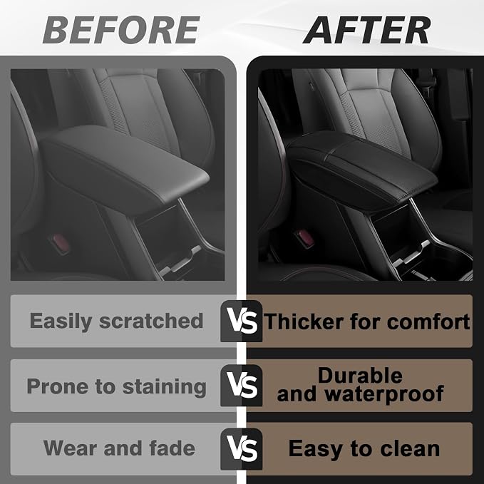 Muslogy Center Console Armrest Cover Compatible - Image 7