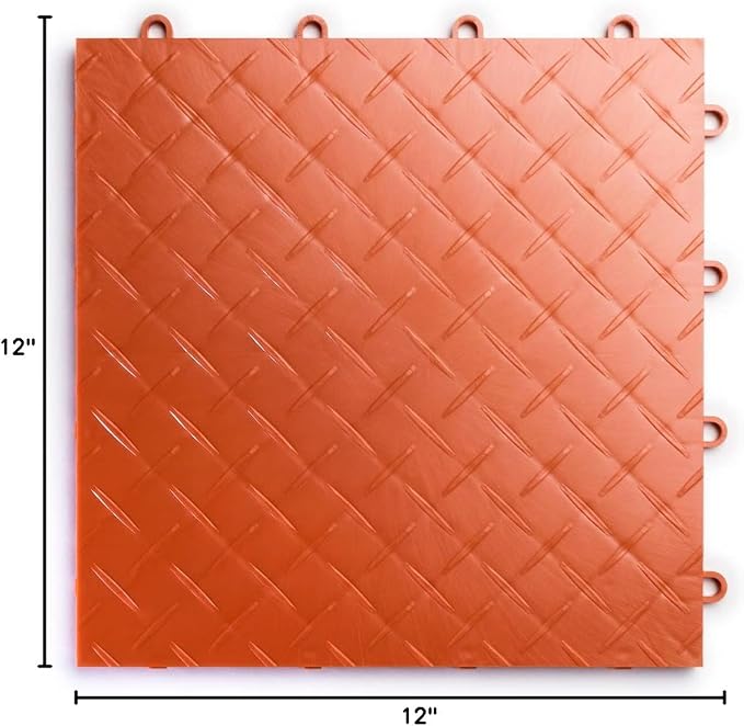 Big Floors RaceDeck Diamond Plate Design, Durable Interlocking Modular Garage - Image 7
