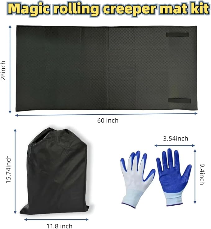 Magical Rolling Creeper Mat Car Repair Garage Mat 60"X28", Made Available - Image 5