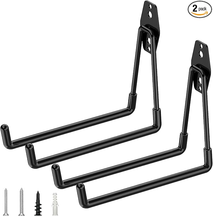 TICONN 2 Pack Heavy Duty Garage Hooks, Steel Utility Wall Storage Hooks by TICONN