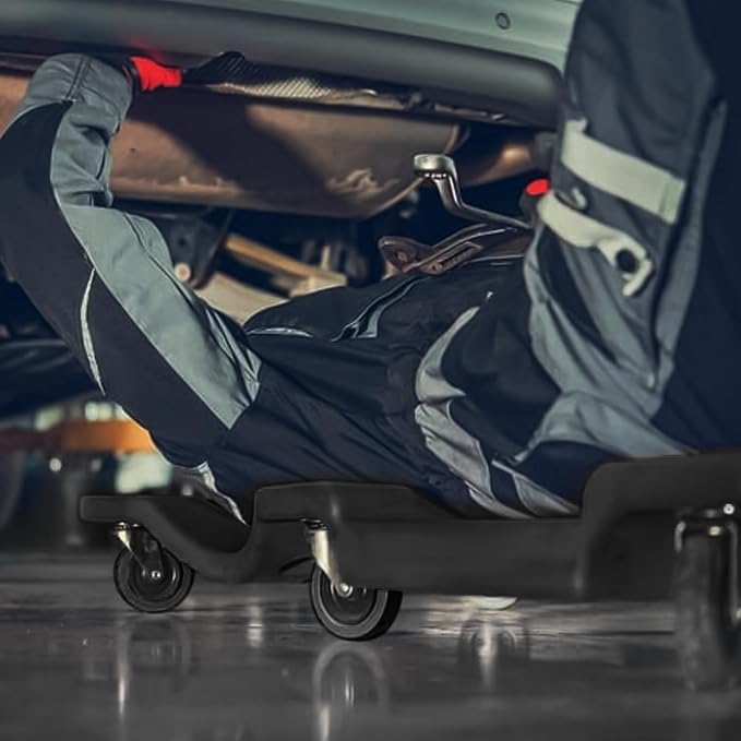 Magshion Rolling Garage with Padded Headrest, Shop Creeper 40" Mechanic Cart - Image 9