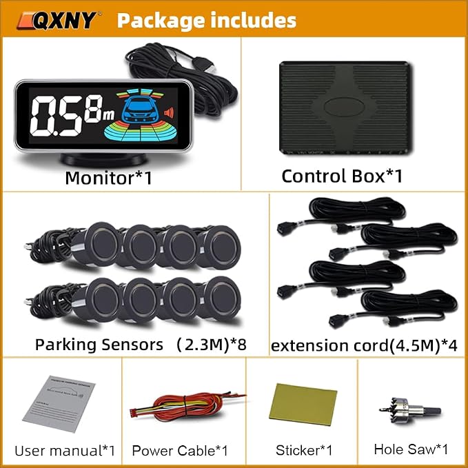 Car Parking Sensors Kit Reverse Radar parktronic System Auto Electronics - Image 2