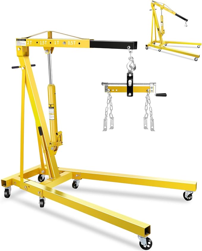 2-Ton Folding Engine Hoist by GarveeTech