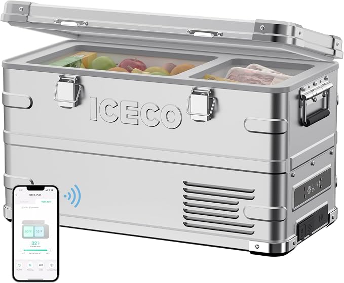 ICECO APL35 12 Volt Car Refrigerator, 37 Quart Light Duty Aluminum 12v Portable by ICECO