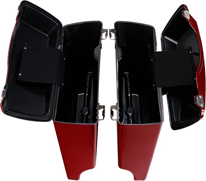 XFMT Motorcycle Stretched Saddlebags 5" Extended Hard Saddle Bags - Image 5