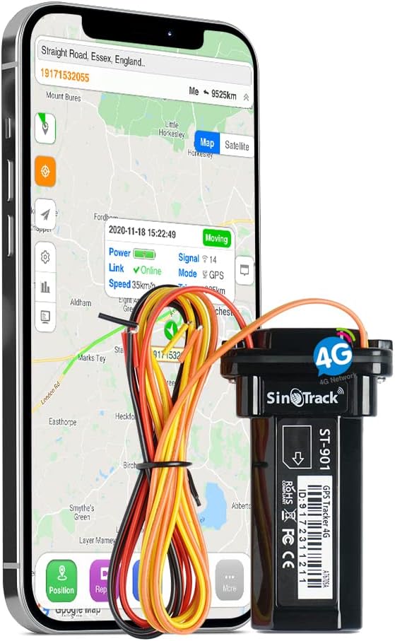 SinoTrack GPS Tracker Device for Vehicles, Vehicle Device No Monthly Fee by SinoTrack