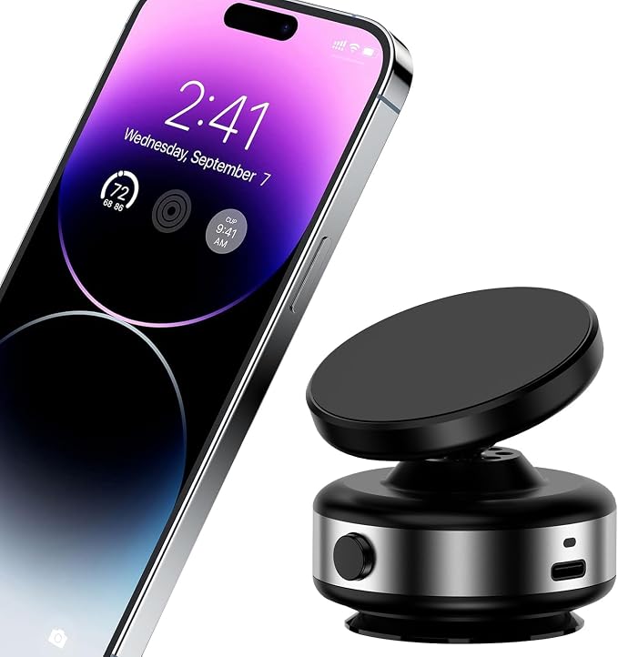 Fostex Vacuum Magnetic Phone Holder Magnet, 360 Adjustable Rotatable Magnetic - Image 2