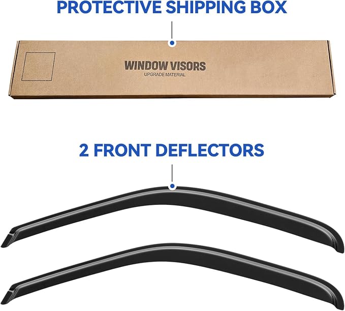 Window Visors Rain Guards for 2000-2006 Toyota Tundra Access Cab, Out-Channel - Image 6