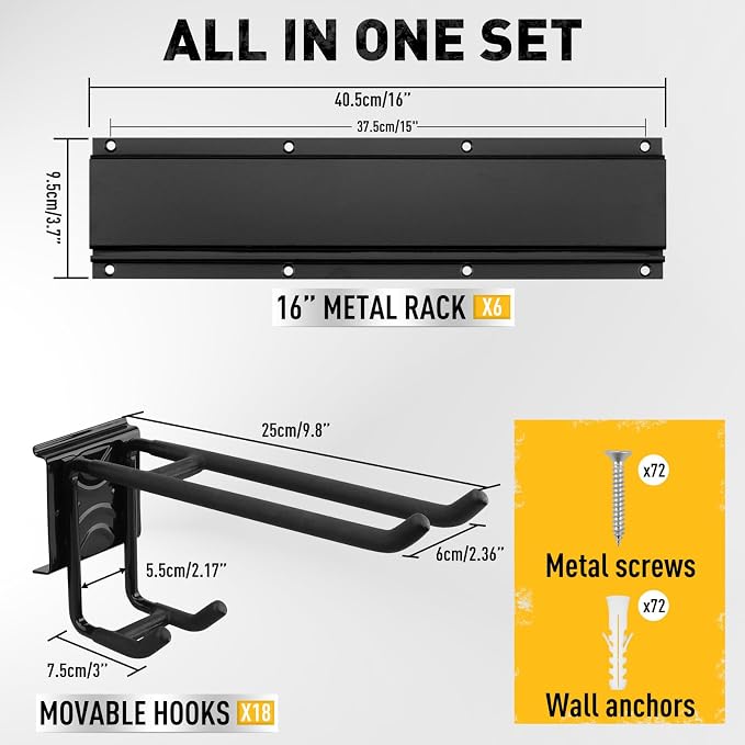 ELEAD 96 Inches Garage Storage, Garage Organization, Garden Tool Organizer Wall - Image 2