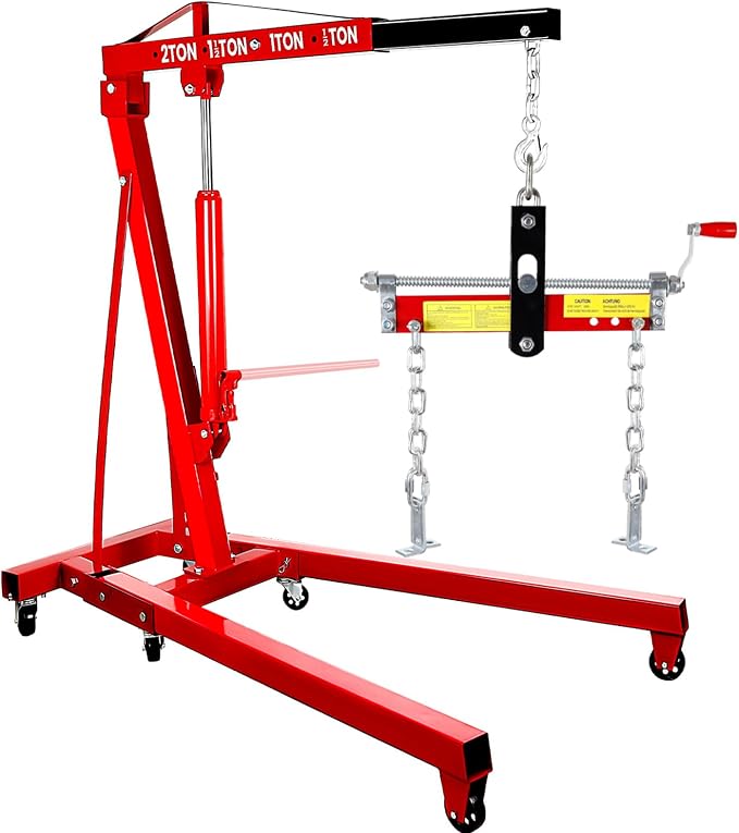 5500 Lbs Folding Cherry Picker Engine Hoist, 2.5 Ton Engine Crane by Unknown