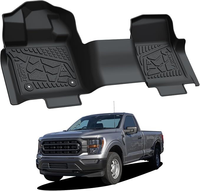 LASFIT Front Floor Mats for Ford F-150 2015-2025 Regular Cab Carpet Floor - Image 9