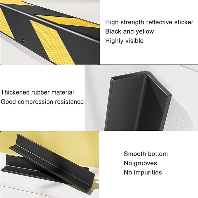 Parking Garage Wall Protector Corner Guard, 1cm Thick Rubber Column, - Image 2