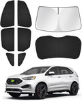 Sunshades for Ford Edge 2015-2024 Accessories Windshield Sun Shade Side Rear by Canvcle