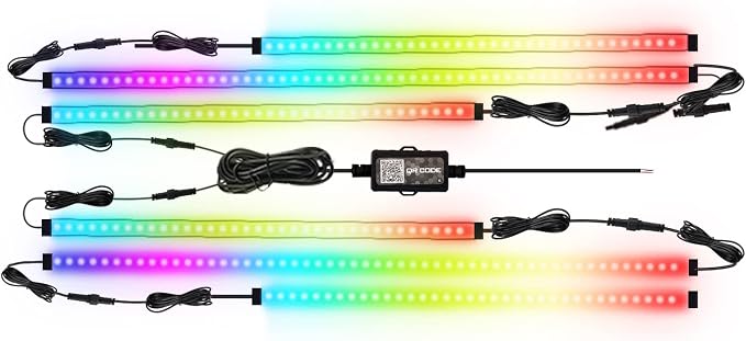 Car Underglow Lights Chasing Color, Upgraded Bluetooth Led Strip Light by MIRUNNY