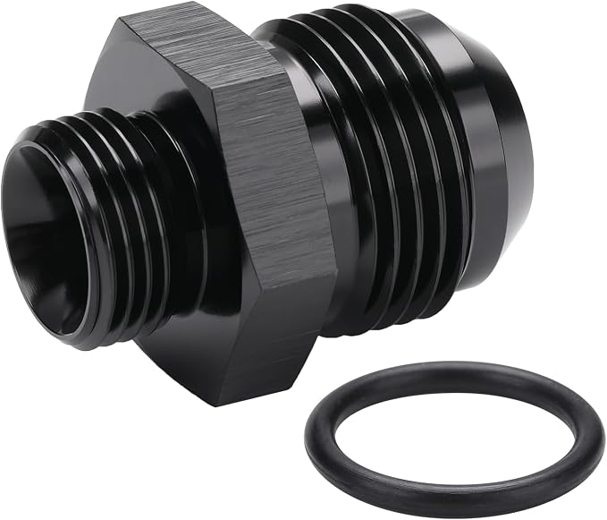 12AN Male Flare to 8AN 8 ORB O-ring Boss Fuel Rail Adapter Fitting Aluminum - Image 5