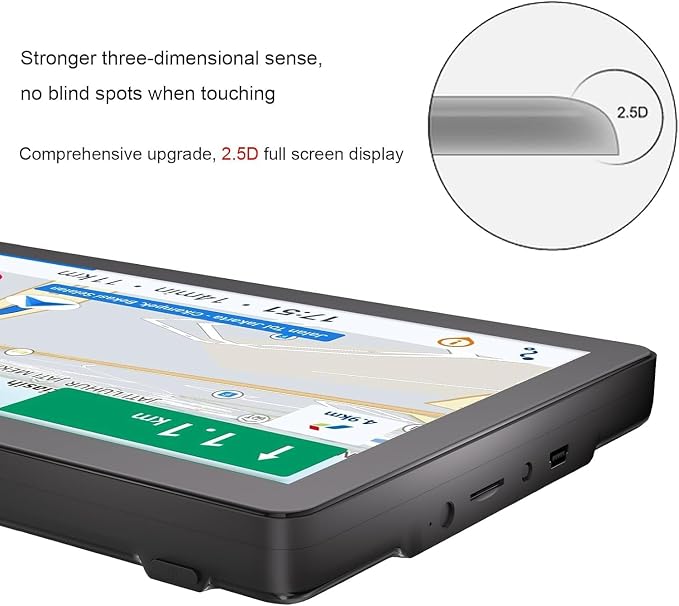 GPS Navigator for Car Truck RV, Latest 2025 Map, 9 inch Touch Screen Real Voice - Image 3
