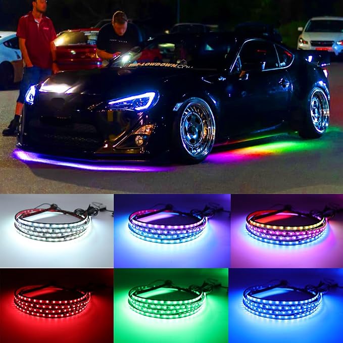 Underglow Lights for Car, APP Control 12V Flexible LEDs Underbody Lights - Image 5