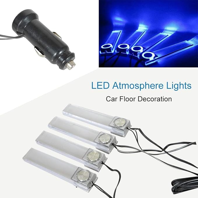 Interior Car Footwell Lights, LED Car Strip Lights, 4 in 1 12V Car Auto - Image 5